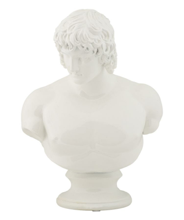 Bust Centurione roman alb decorativ - CreativDeco.ro  