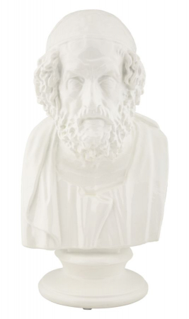 Statuie barbat intelept romana alba - CreativDeco.ro  