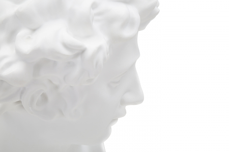 Sculptura Romana bust alb polirasina | creativdeco.ro [2]