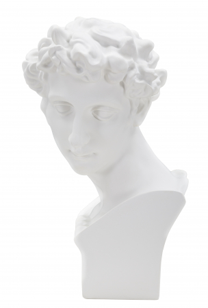 Sculptura Romana bust alb polirasina | creativdeco.ro [4]