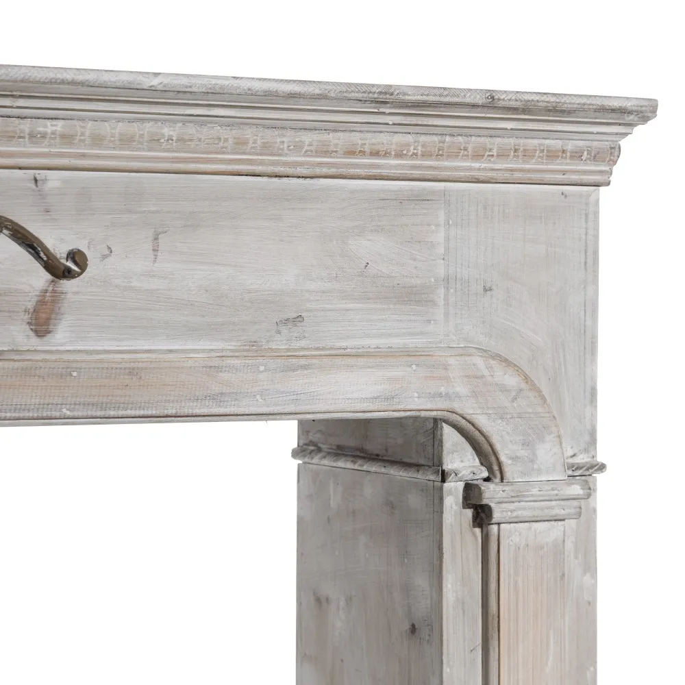 Semineu decorativ alb antichizat | Decoratiuni vintage de interior [2]