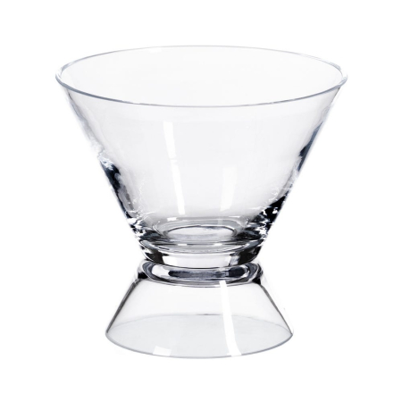 Servirea mesei - Set boluri decorative din sticlă transparentă cu formă conică