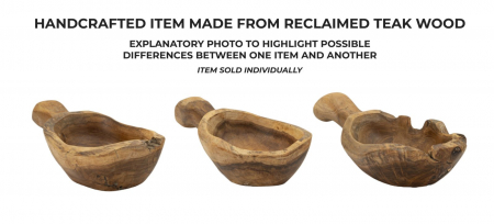 Boluri decorative din lemn de tec tip lingură – imagine principală – Spoon [7]