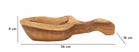 Boluri decorative din lemn de tec tip lingură – imagine principală – Spoon [9]