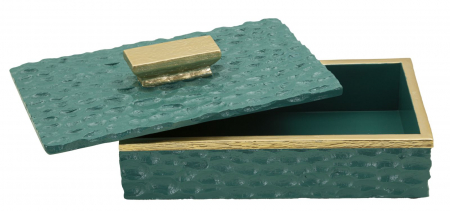 Cutiuțe decorative din rășină verde cu detalii aurii – imagine principală – Grent [2]