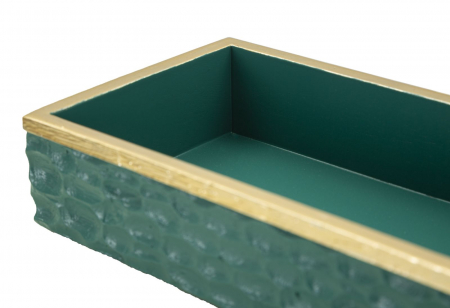 Cutiuțe decorative din rășină verde cu detalii aurii – imagine principală – Grent [5]