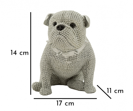 Figurine bulldog argintii – imagine principală – Sparky [5]