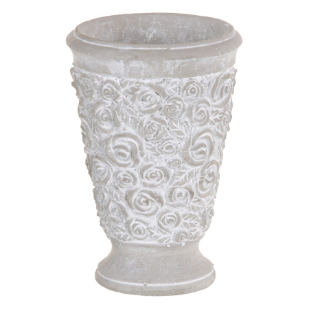 Ghivece, Vase Exterior - Set 2 ghivece decorative din ciment pentru plante înalte