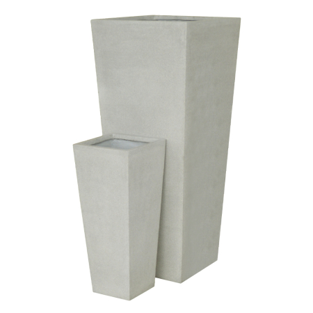 Ghivece, Suporturi flori - Set 2 ghivece beton gri