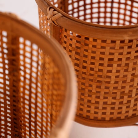Ghivece Boho bambus|Decoratiuni premium gradina [1]