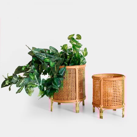 Ghivece Boho bambus|Decoratiuni premium gradina [5]