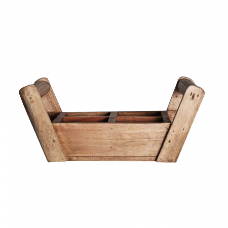 Stil de design - Jardiniere lemn mahogany etnice|Decoratiuni plante premium