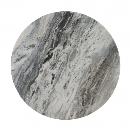 Set masute marmura si lemn mango, blat alb si baza maro inchis [8]