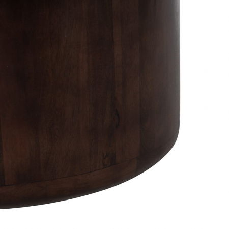 Set masute marmura si lemn mango, blat alb si baza maro inchis [9]