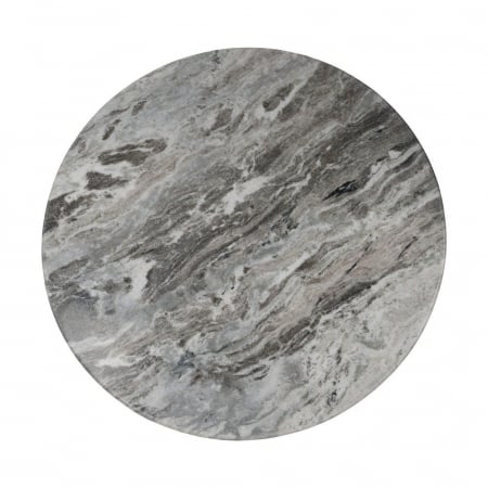 Set masute marmura cupru metal oval, blat rotund alb venaturi gri [9]