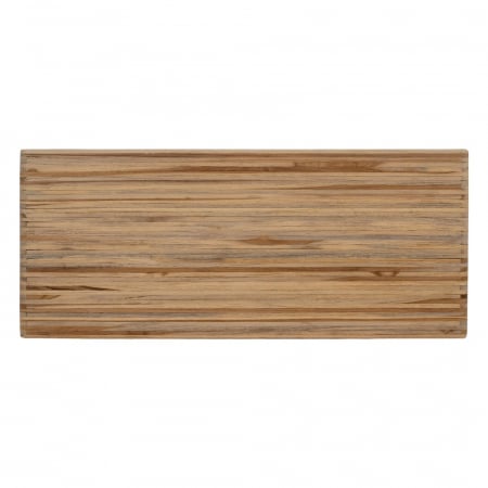 Set masute nesting tec reciclat, lemn natur, lamele verticale [11]