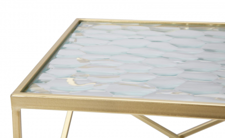 Set masute aurii cu blat sticla | Mobilier versatil [6]