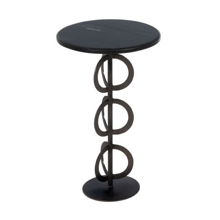 Set Masute Marmura Alba Neagra CreativDeco - Design Geometric si Contrast Elegant [3]