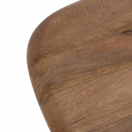 Set masute patrate mango si metal crem mat, stil japandi modern [6]