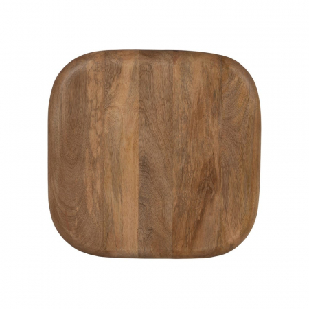 Set masute patrate mango si metal crem mat, stil japandi modern [10]