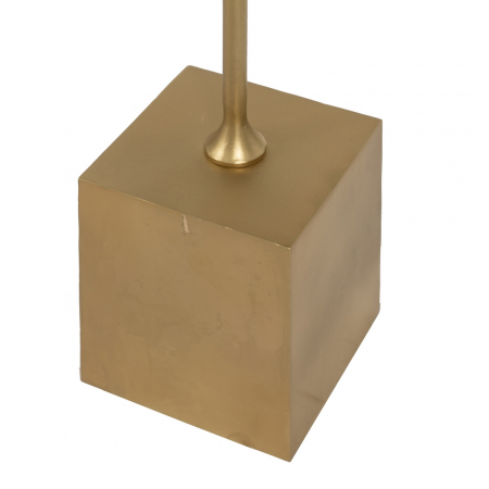 Set Masute Laterale Alb Negru CreativDeco - Blaturi Bicolore si Picioare Auriu [7]