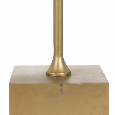 Set Masute Laterale Alb Negru CreativDeco - Blaturi Bicolore si Picioare Auriu [6]