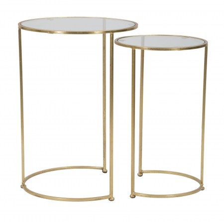 Masute laterale rotunde Glam Simply CreativDeco [4]