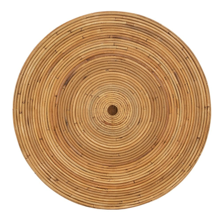 Set 2 mese auxiliare din ratan cu picioare împletite design organic natur [8]