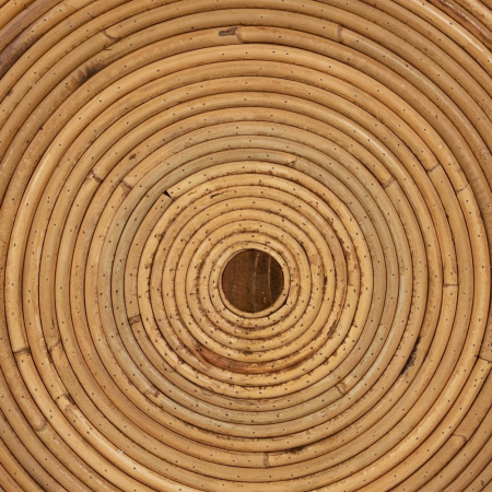 Set 2 mese auxiliare din ratan cu picioare împletite design organic natur [5]