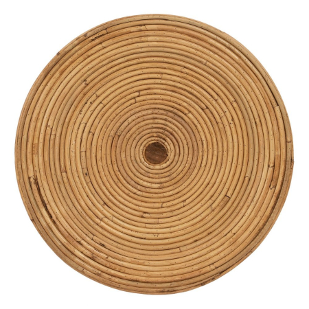 Set 2 mese auxiliare din ratan cu picioare împletite design organic natur [9]