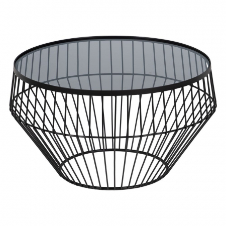 Set mese cafea Ixia – structură conică metalică, sticlă securizată [2]