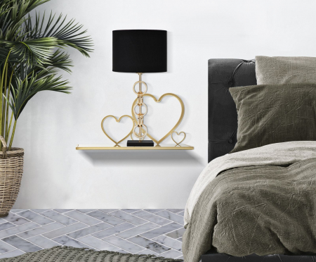 Set 2 Noptiere Suspendate cu Inimi Mobilier Luxos CreativDeco [1]