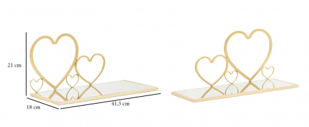 Set 2 Noptiere Suspendate cu Inimi Mobilier Luxos CreativDeco [6]