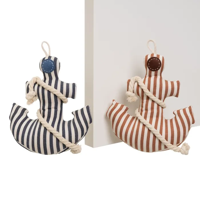 Opritoare pentru usi - Set 2 opritoare de ușă textile în formă de ancoră
