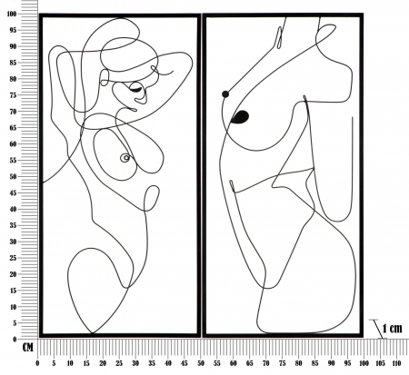 Panouri Metalice Figuri Abstracte CreativDeco - Design Minimalist si Impact Vizual [5]