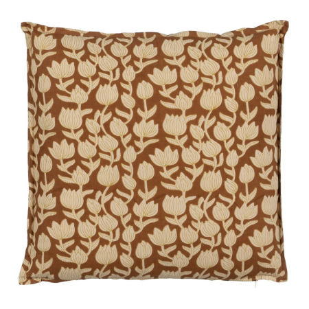 Textile in Stil Shabby Chic - Set 2 perne cu print floral pe fond crem