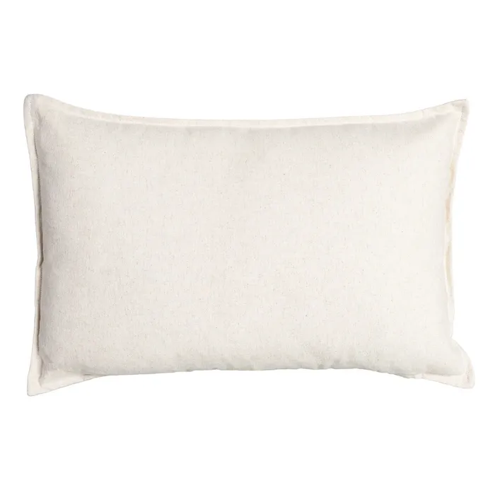 Perne Decorative - Set 2 perne decorative crem dreptunghiulare din bumbac și in