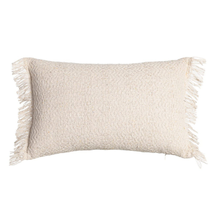 Perne Decorative - Set 2 perne decorative culoare natural bumbac, franjuri 30x50