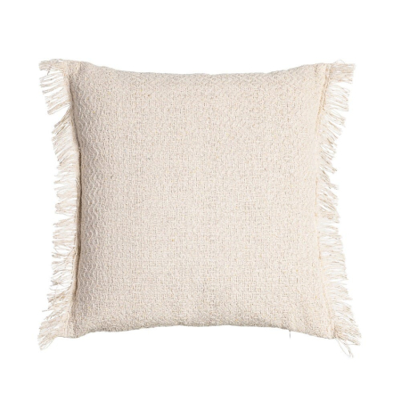 Perne Decorative - Set 2 perne decorative culoare natural bumbac, franjuri 45x45