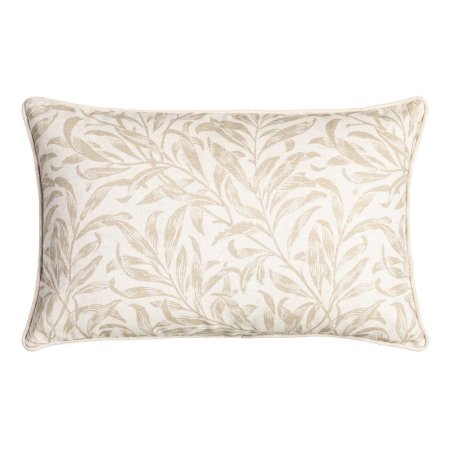Perne Decorative - Set 2 perne decorative dreptunghiulare crem cu frunze bej