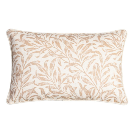 Perne Decorative - Set 2 perne decorative dreptunghiulare crem cu frunze bej cald