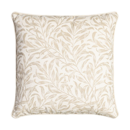 Perne Decorative - Set 2 perne decorative pătrate crem cu frunze bej