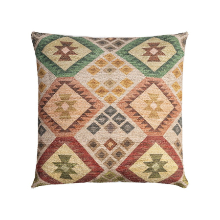 Textile - Set 2 perne decorative model etnic multicolor din stofă și lână 45x45 cm