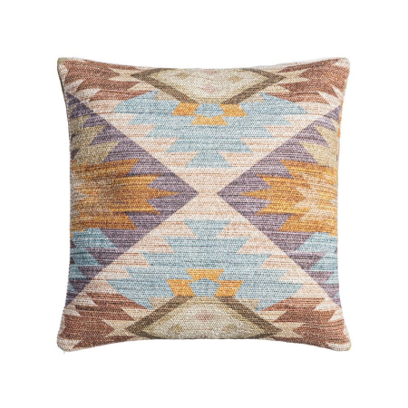Textile - Set 2 perne decorative model etnic multicolor din stofă și lână 45x45 cm