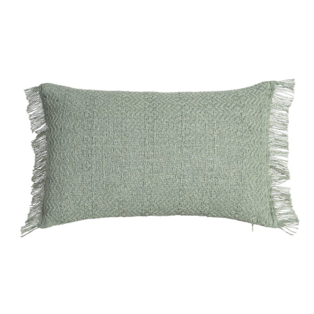 Perne Decorative - Set 2 perne decorative verzi bumbac, franjuri 30x50