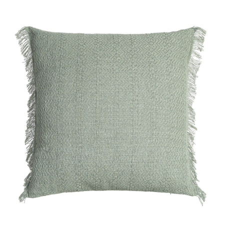 Perne Decorative - Set 2 perne decorative verzi din bumbac cu franjuri 60x60