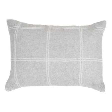 Perne Decorative in Stil Boho - Set 2 perne din bumbac și poliester model jacquard gri perlat 70x50 cm