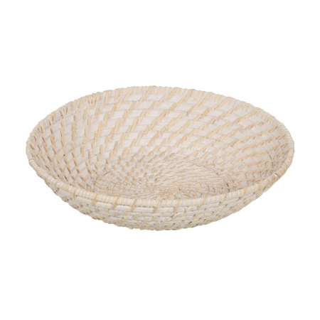 Set decorativ Ixia – platouri rotunde bambus și ratan, stil alb japandi [2]