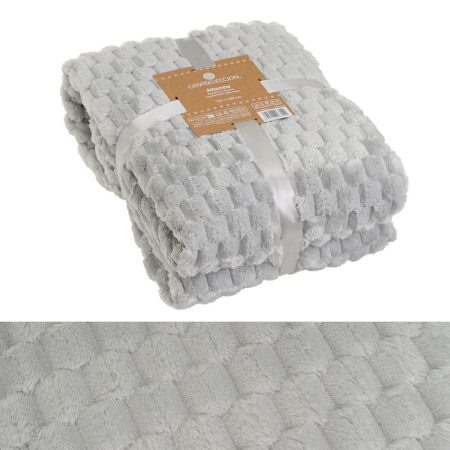 Textile in Stil Contemporan - Set 2 pleduri jacquard gri cu model geometric