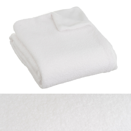 Cuverturi, pături si pleduri - Set 2 pleduri sherpa alb cu textura boucle